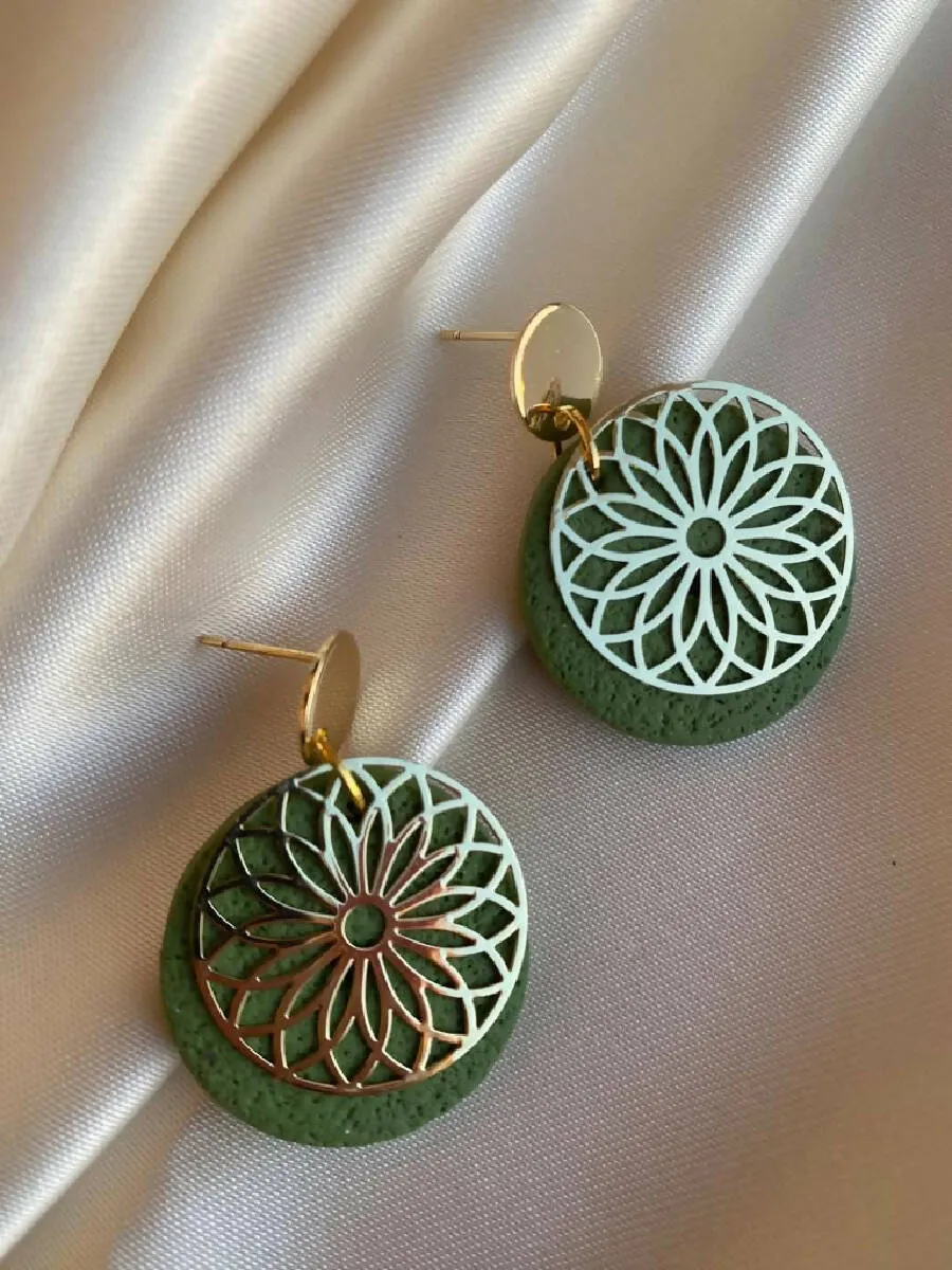 Handmade By Mona Handmade Polymer Clay Earrings 3.5cm