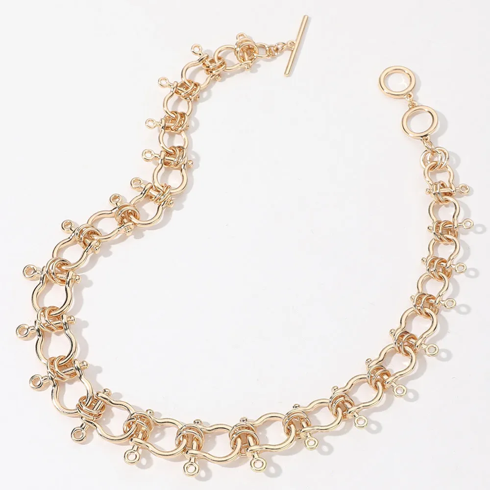 iLLASPARKZ Hardware Chain Choker Necklace