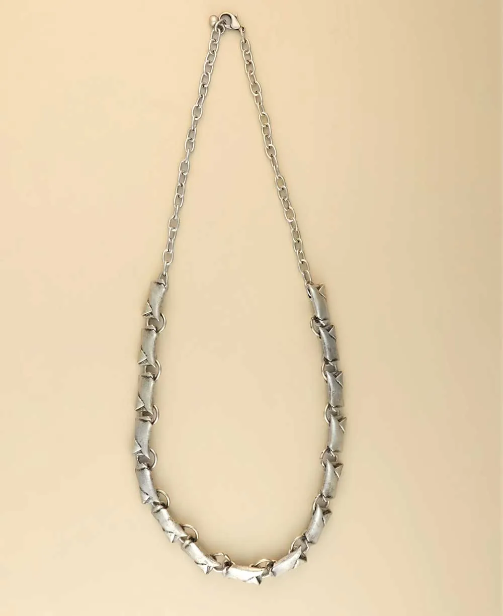 Industrial Pewter Alloy Link Necklace