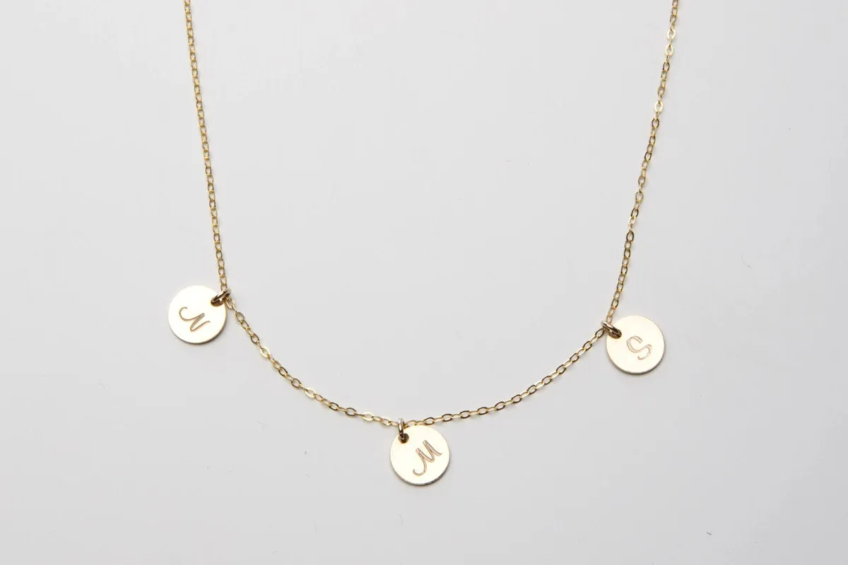 Initial Necklace - Personalized Charms Pendants - CG245N. Starts at