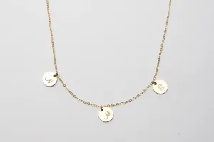 Initial Necklace - Personalized Charms Pendants - CG245N. Starts at