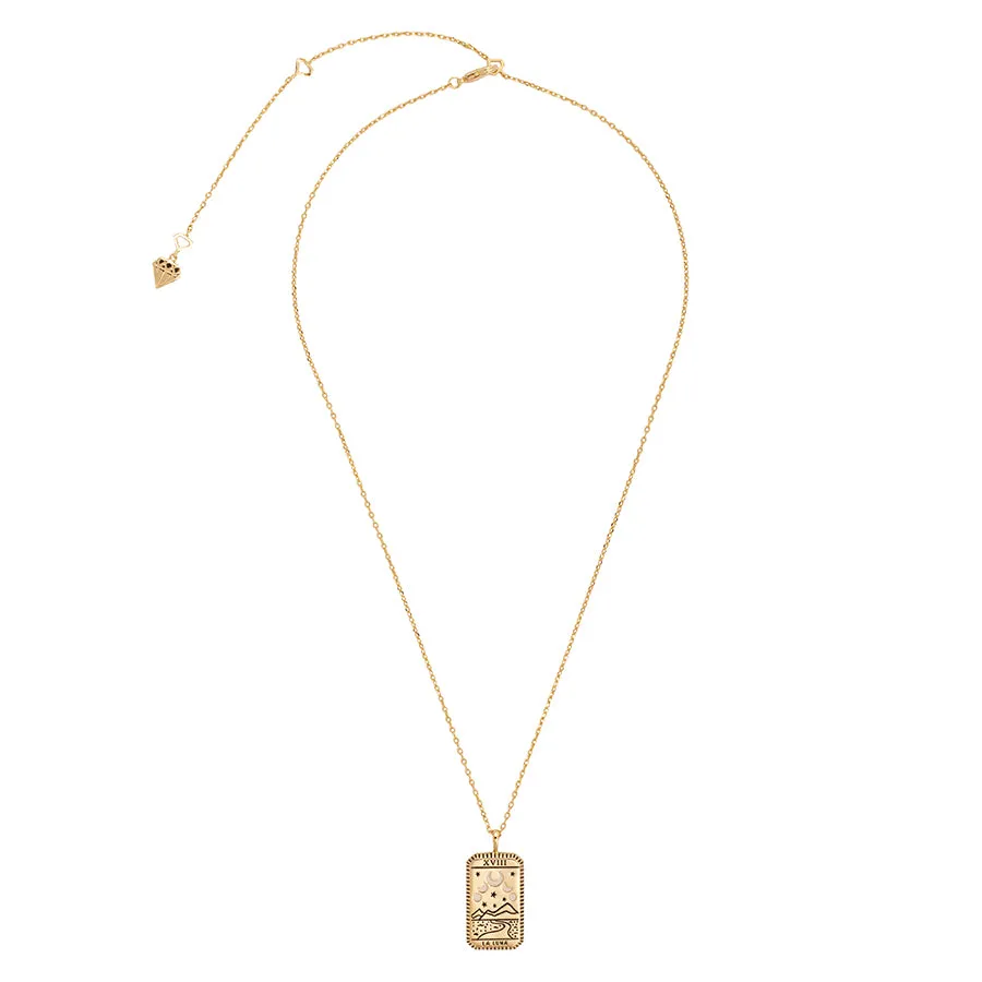 La Luna Gold Tarot Necklace