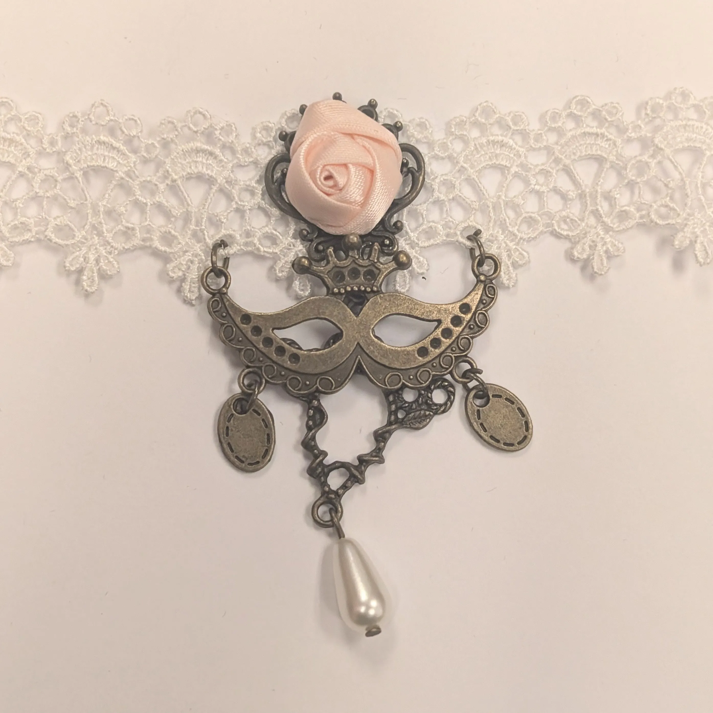Lace White Choker