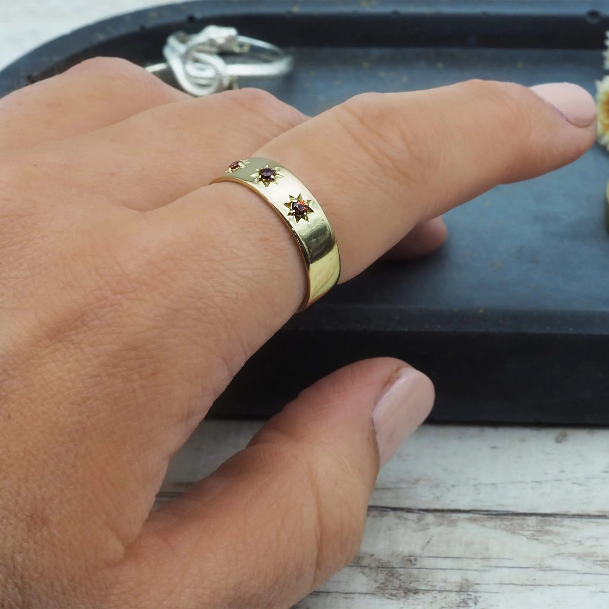 LIMITED EDITION ‘i h x LUNA’ Garnet Medusa Band