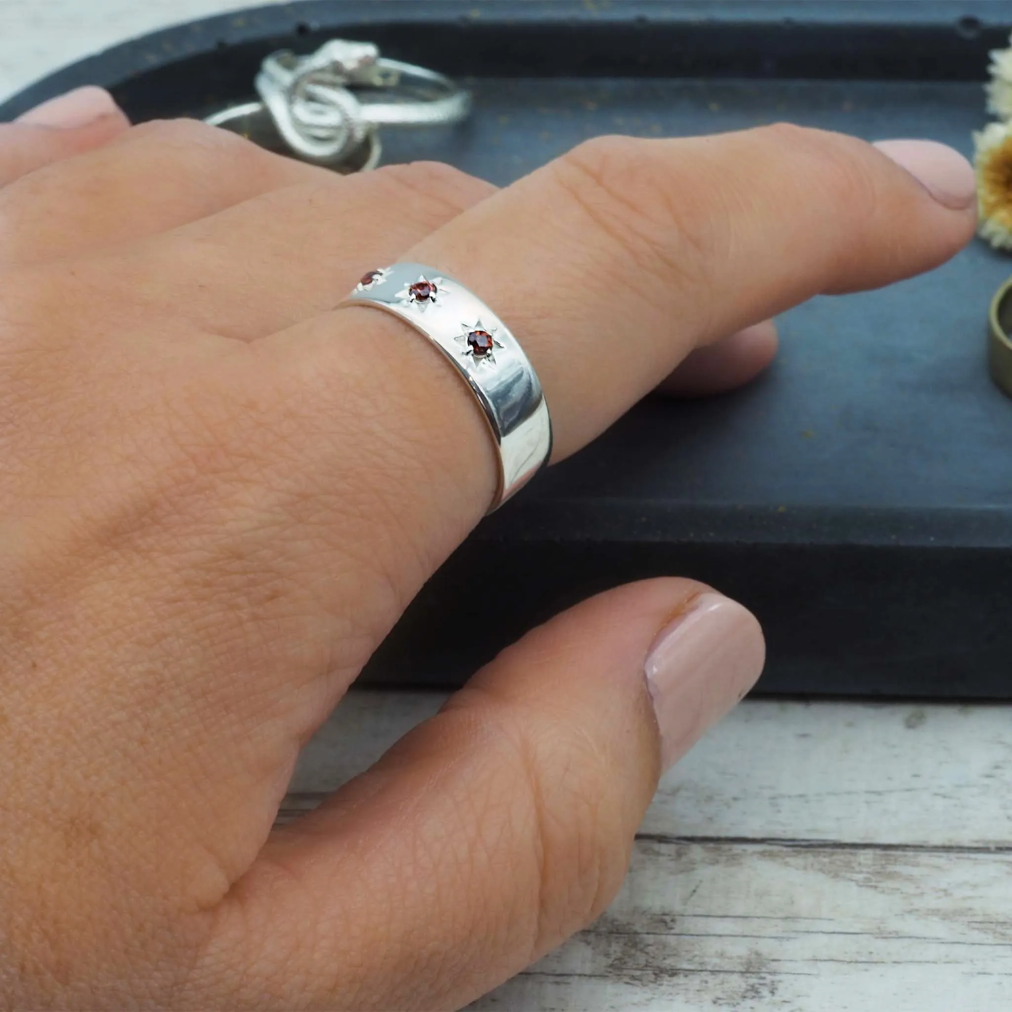 LIMITED EDITION ‘i h x LUNA’ Garnet Medusa Band