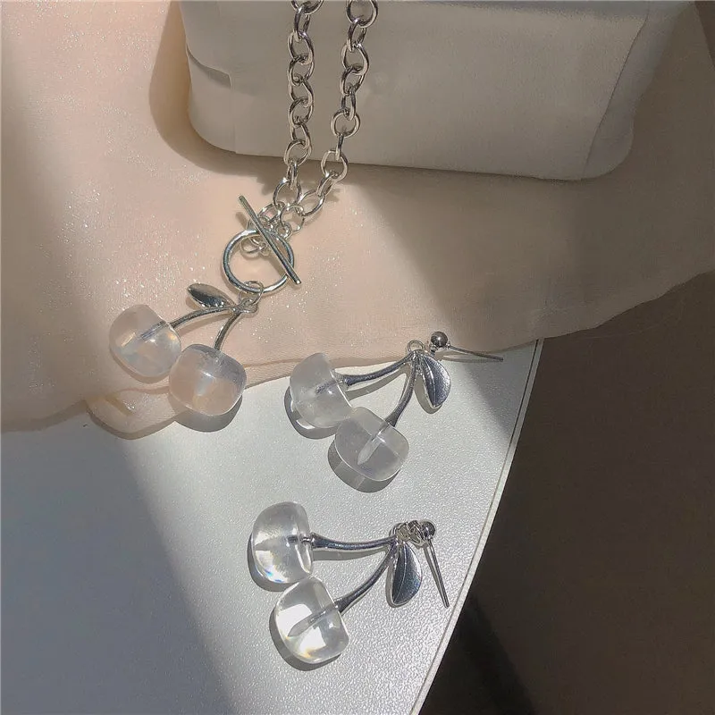 Lolita transparent earrings   necklace PL51940