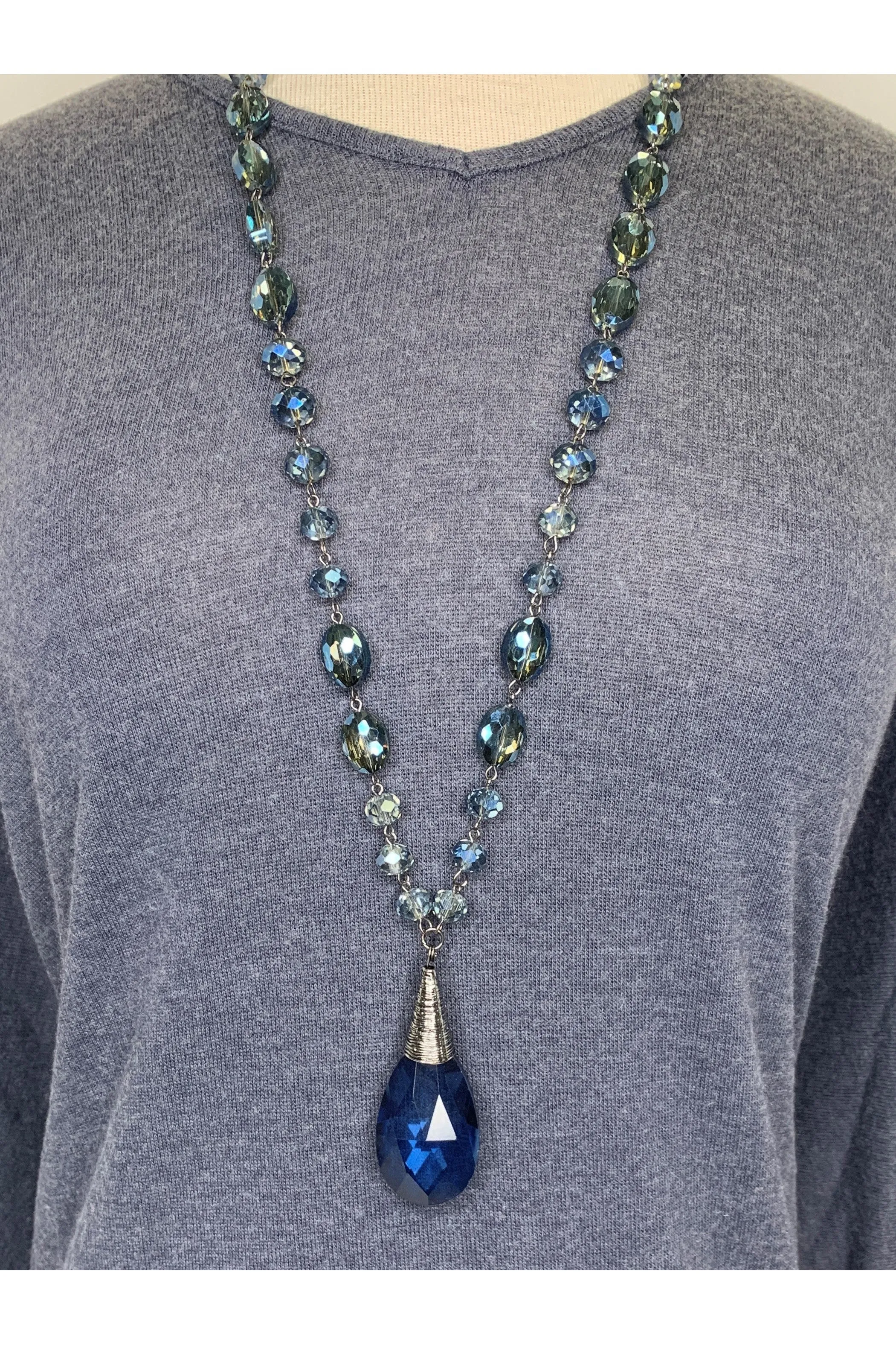 Lost And Found Four Strand Stretch Bracelet In Navy