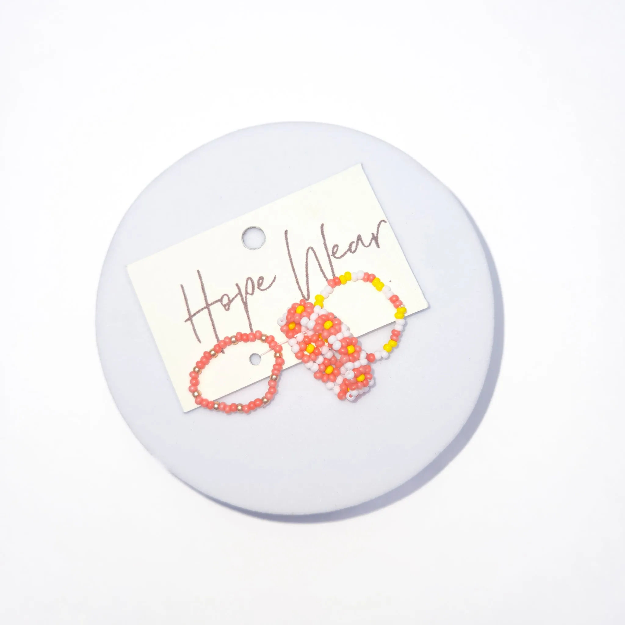 Mango Seed Bead Rings - Set of 3