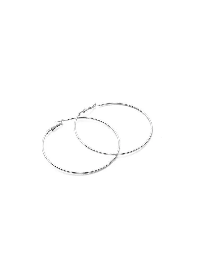 Minimalist Metal Hoop Earrings