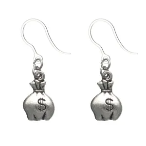 Money Bag Dangles Hypoallergenic Earrings for Sensitive Ears Made with Plastic Posts