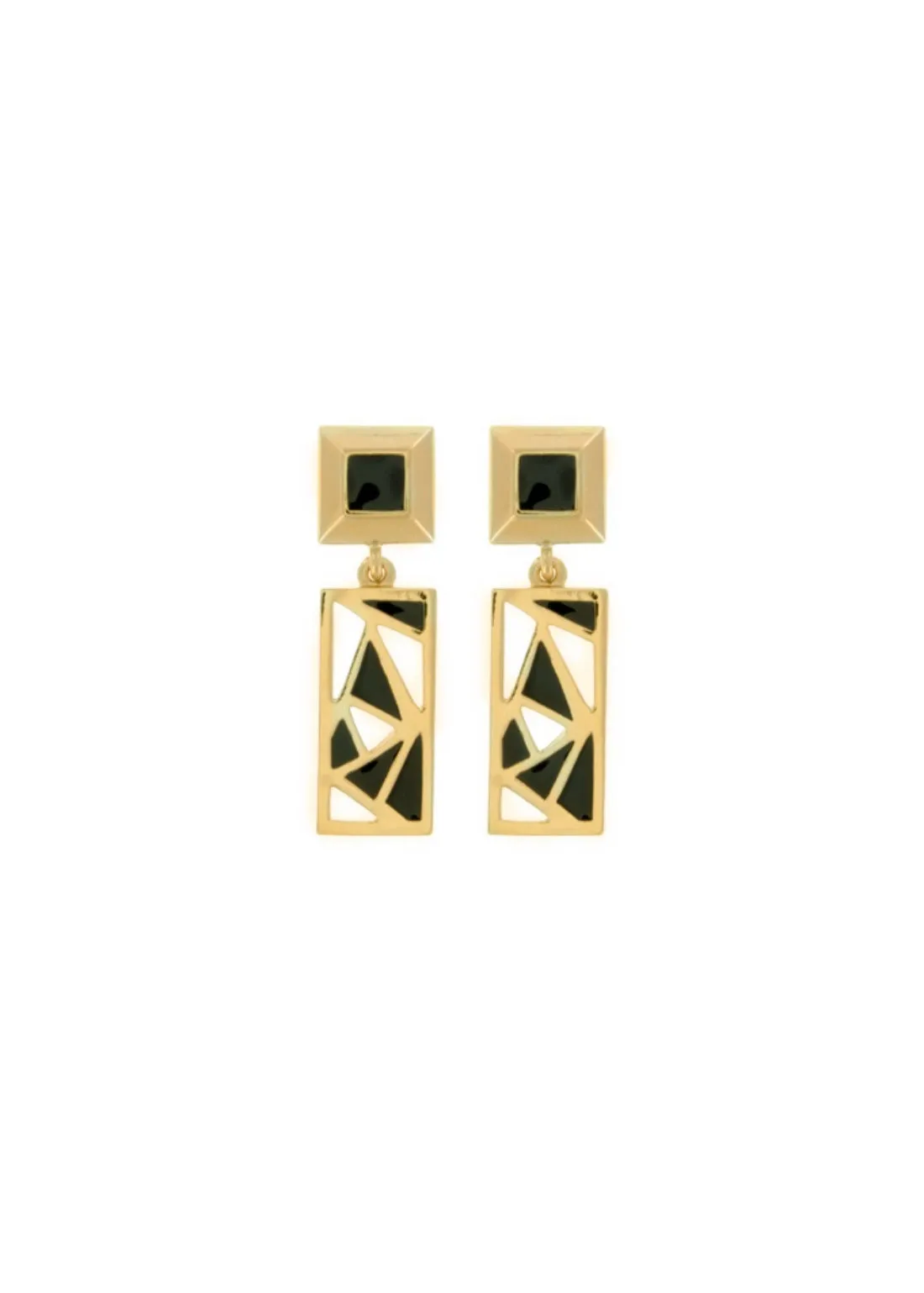 Myka - Resin Cutout Drop Earrings