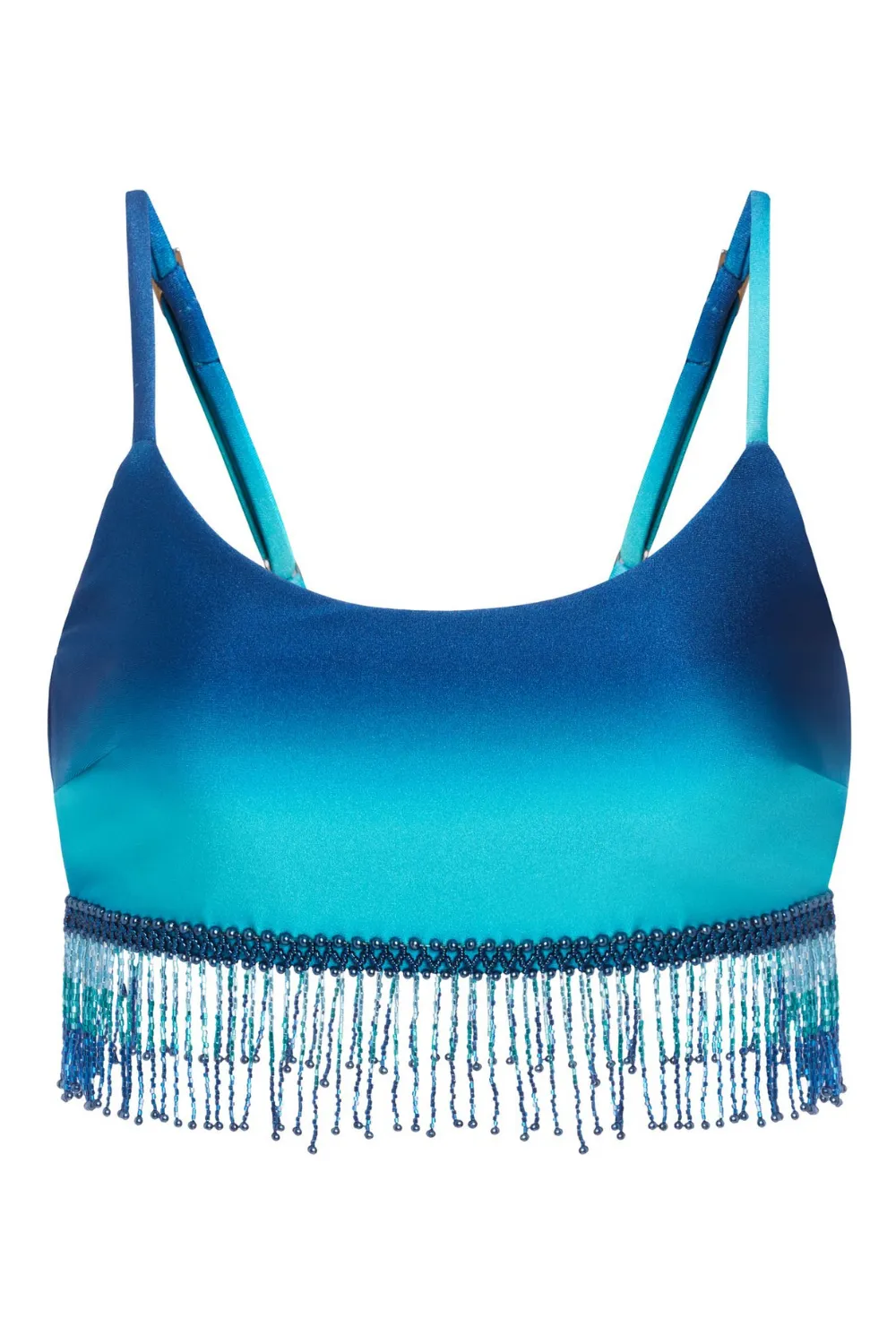 OMBRE BEADED CROPPED TOP