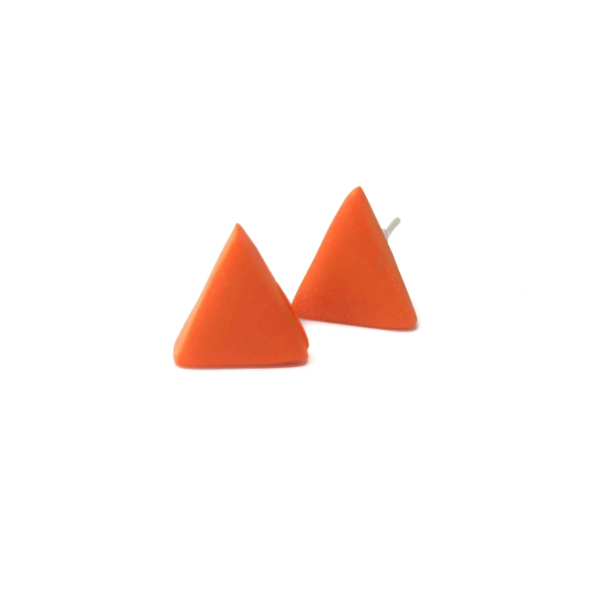 Orange Stud Earrings for Women | Minimalist Studs