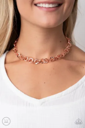 Paparazzi Necklace ~ Rebel Grit - Copper