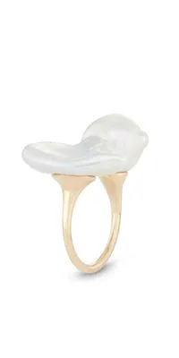 Petal Pearl Statement Ring