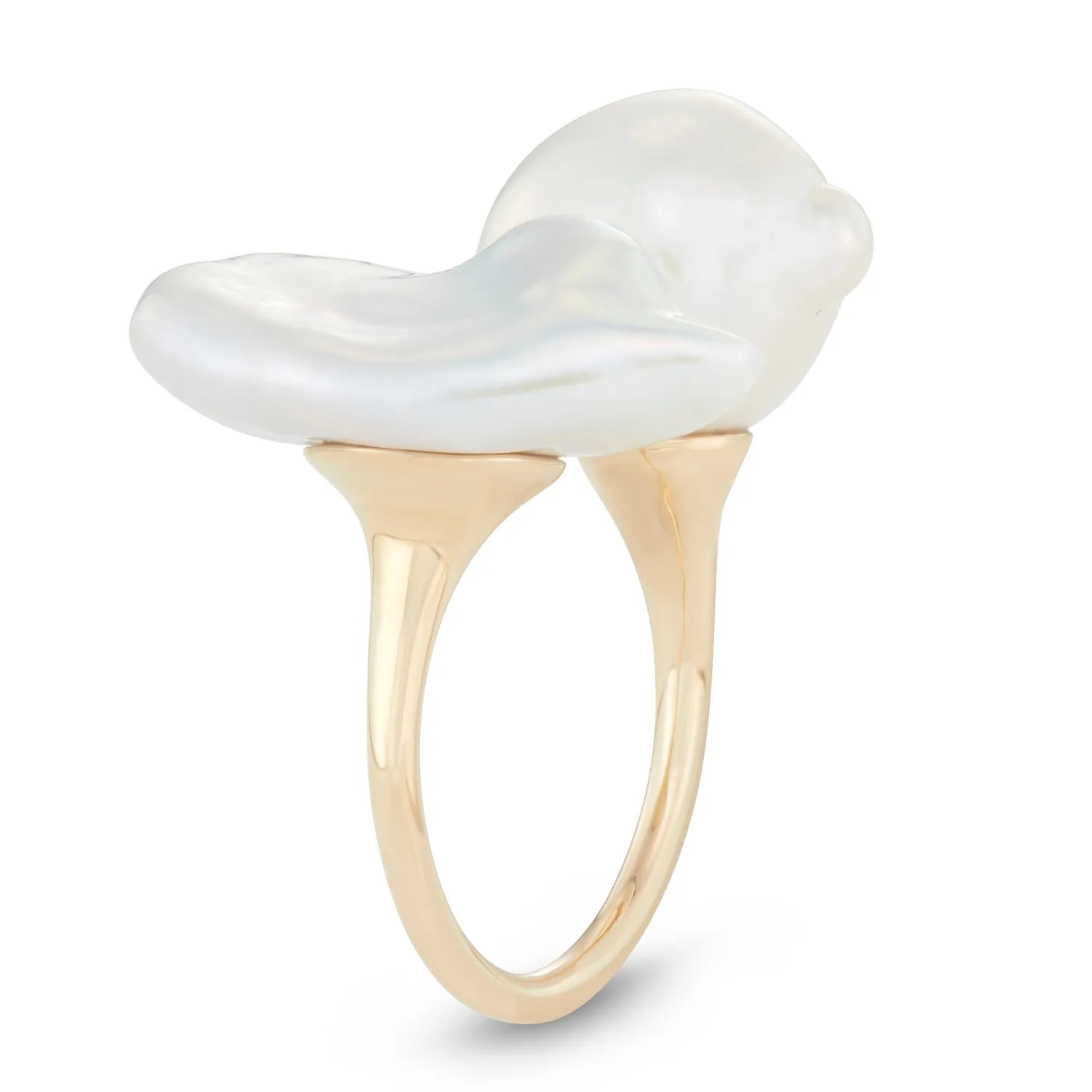 Petal Pearl Statement Ring