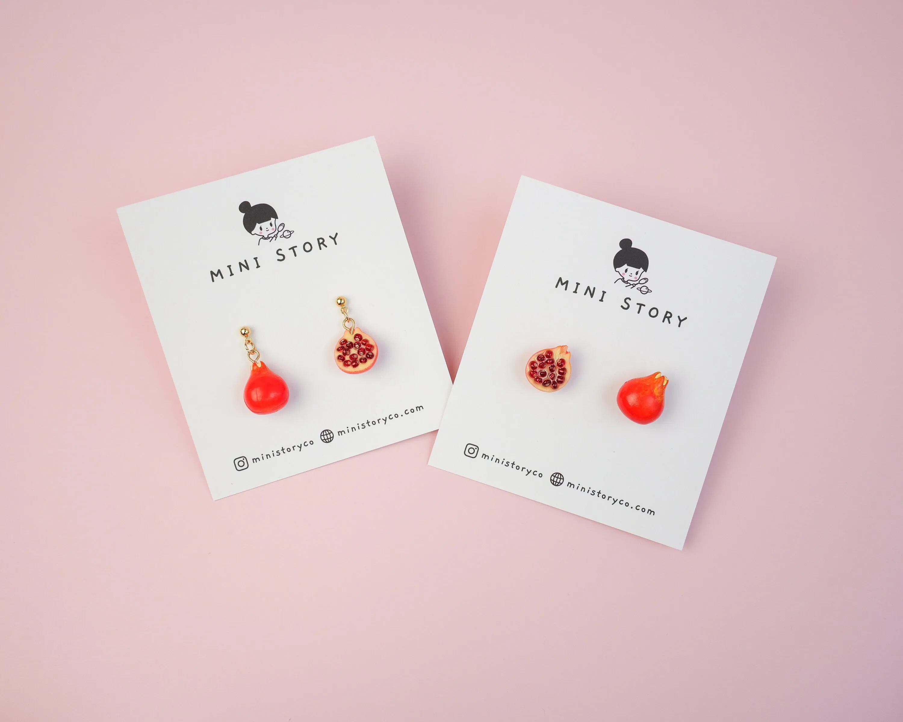 Pomegranate Dangle Earrings