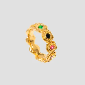 Royal Gemstone Band Ring
