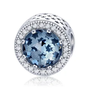 S925 Silver Mysterious Starry Sky Charm Beads