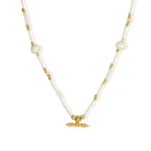 Sadie Necklace White