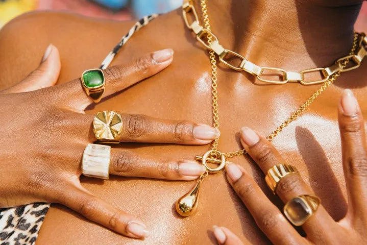 Sana Horn Band Ring