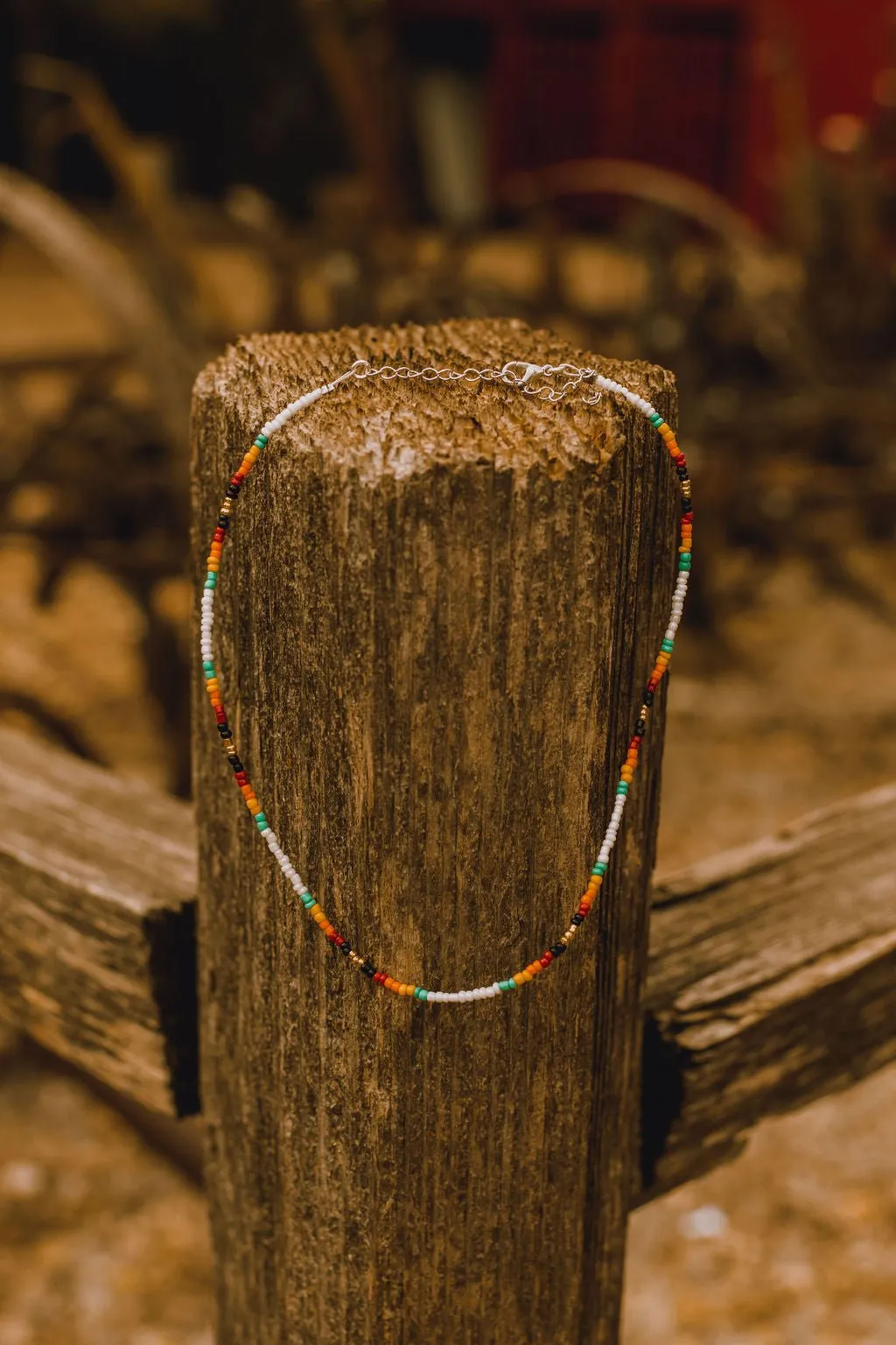 Serape Bead Choker