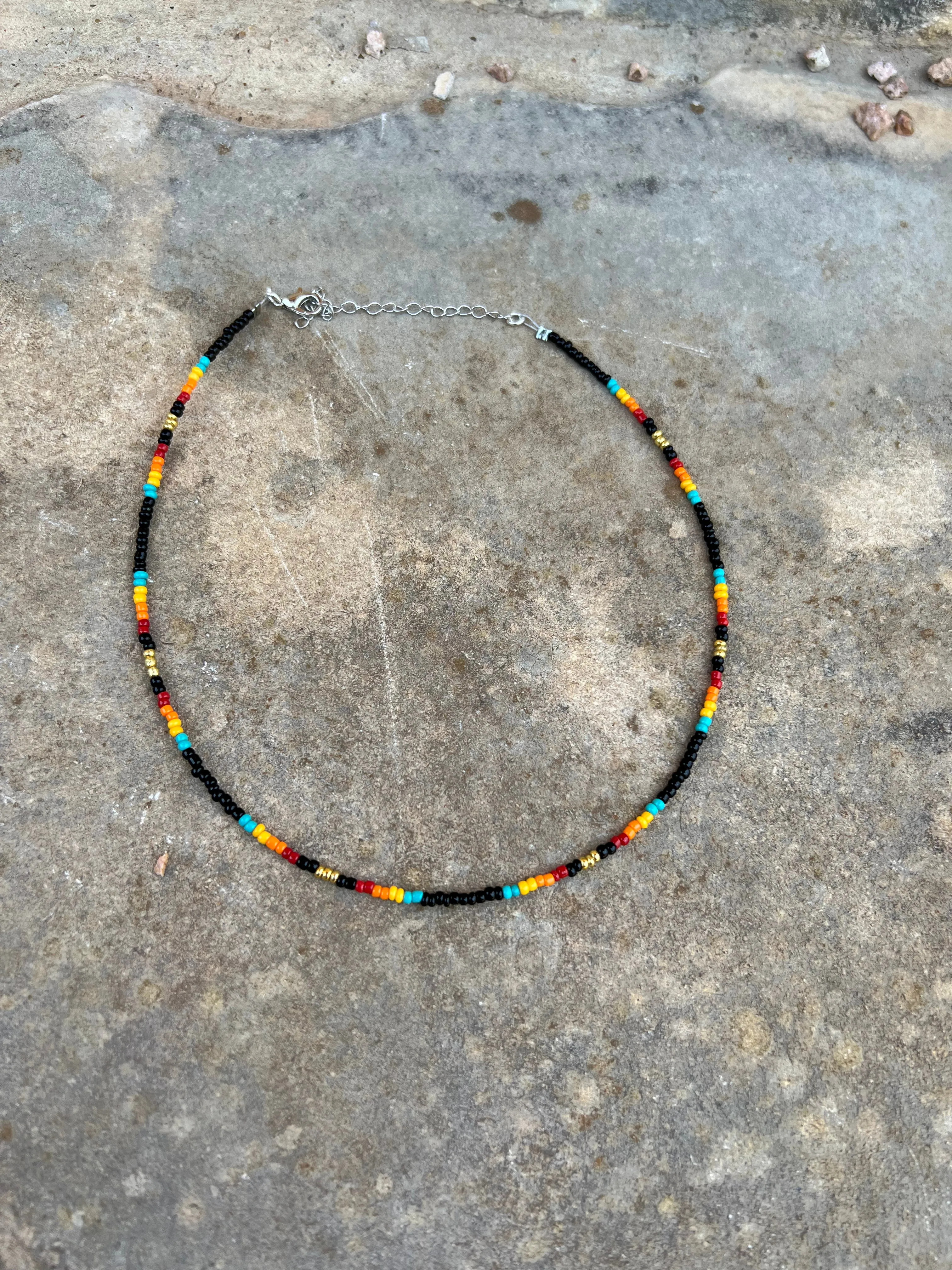 Serape Bead Choker
