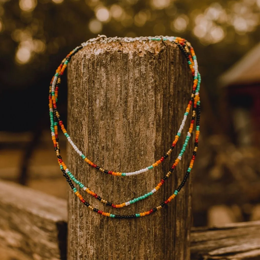 Serape Bead Choker