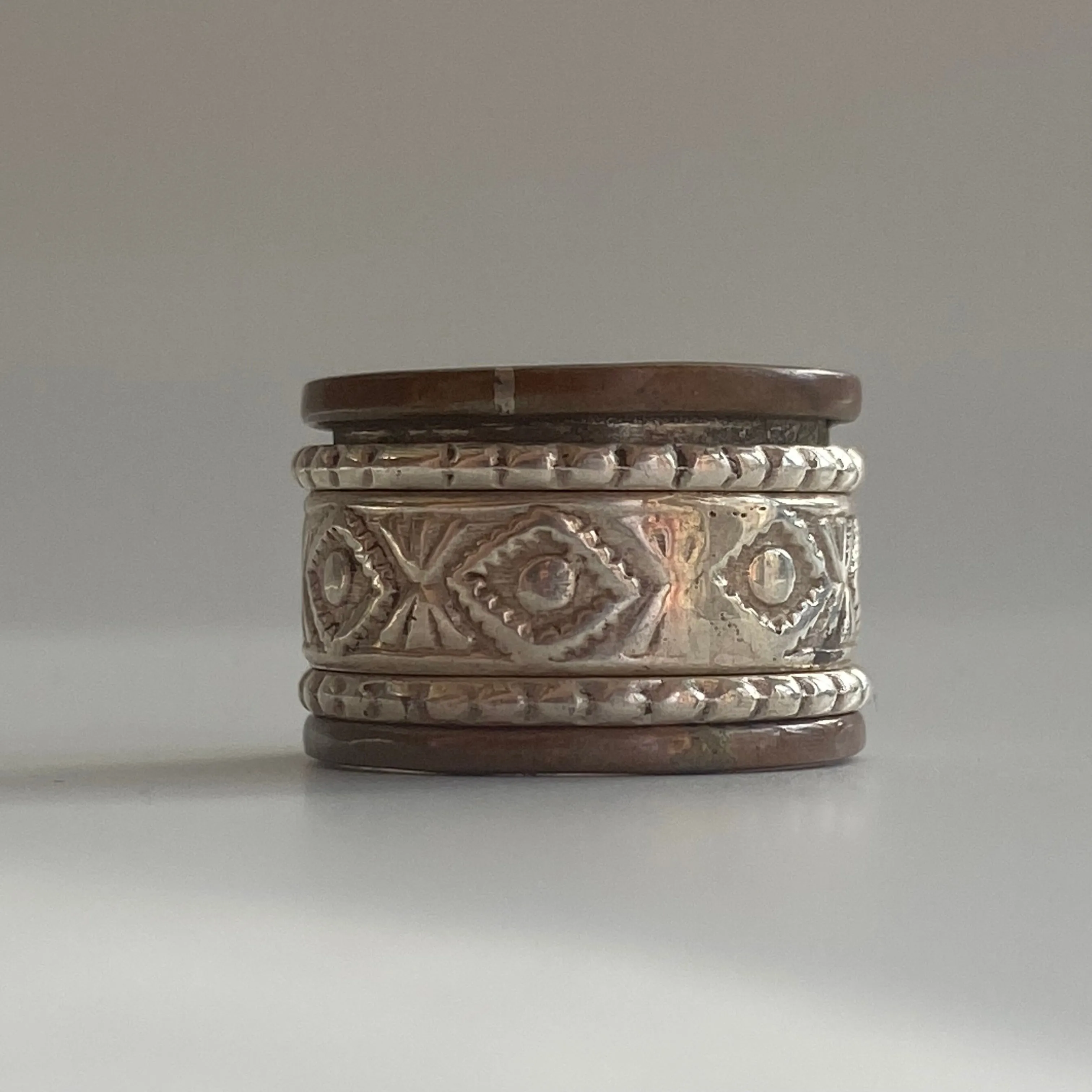 Silver Spinning Ring -  L
