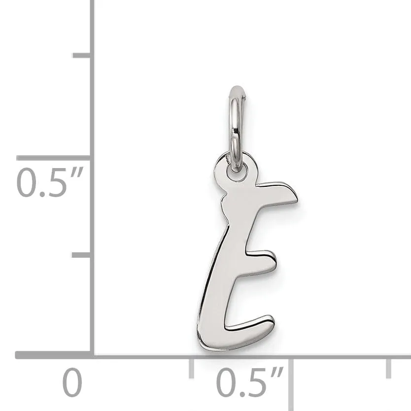 Sterling Silver Small Initial E Charm