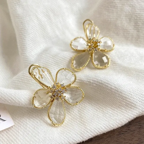 TEEK - Colored Crystal Flower Jewelry