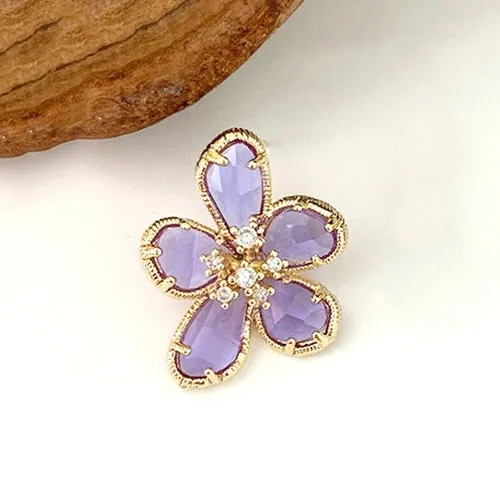 TEEK - Colored Crystal Flower Jewelry