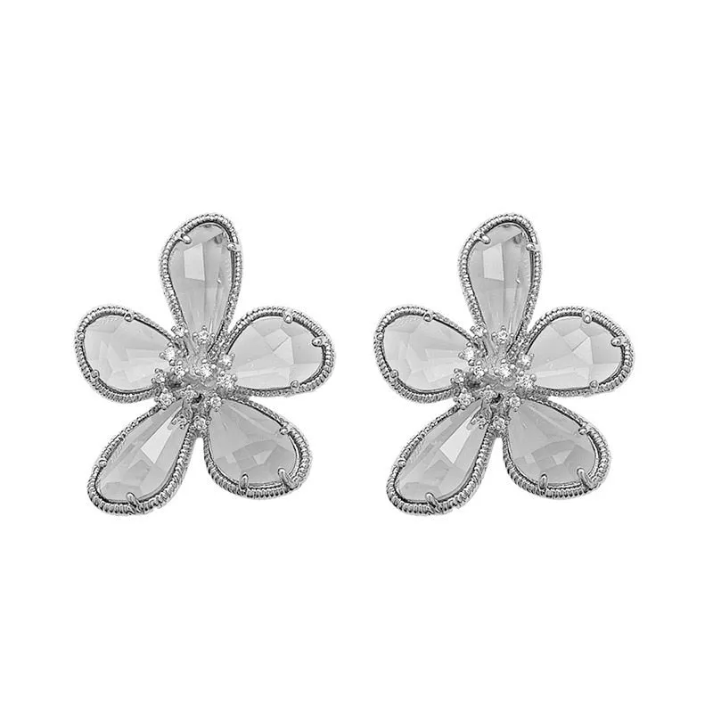TEEK - Colored Crystal Flower Jewelry