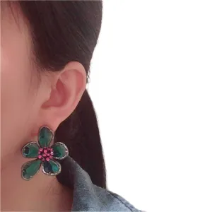 TEEK - Colored Crystal Flower Jewelry