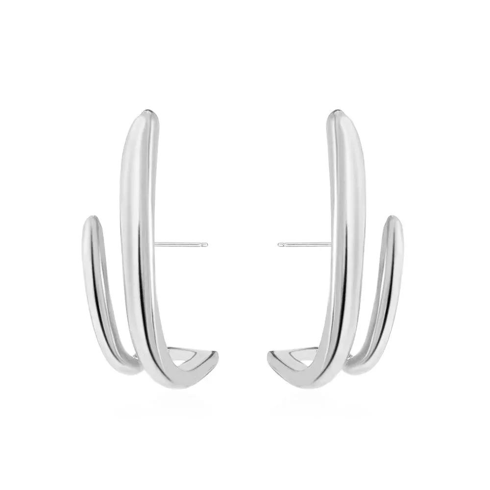 TEEK - Several Gold & Silver Irregular Earrings