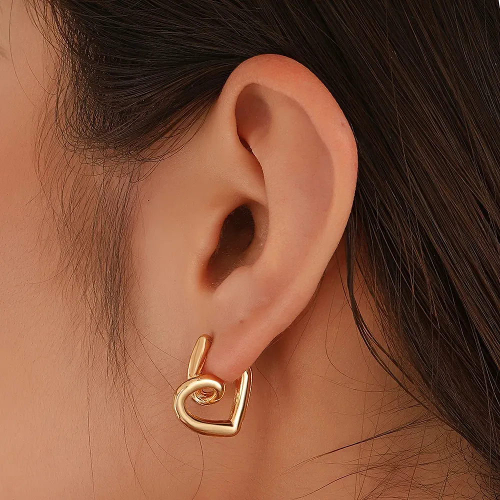 TEEK - Several Gold & Silver Irregular Earrings