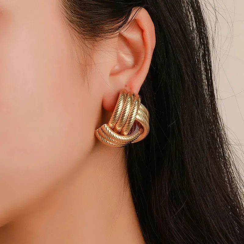TEEK - Several Gold & Silver Irregular Earrings