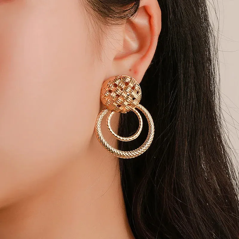 TEEK - Several Gold & Silver Irregular Earrings