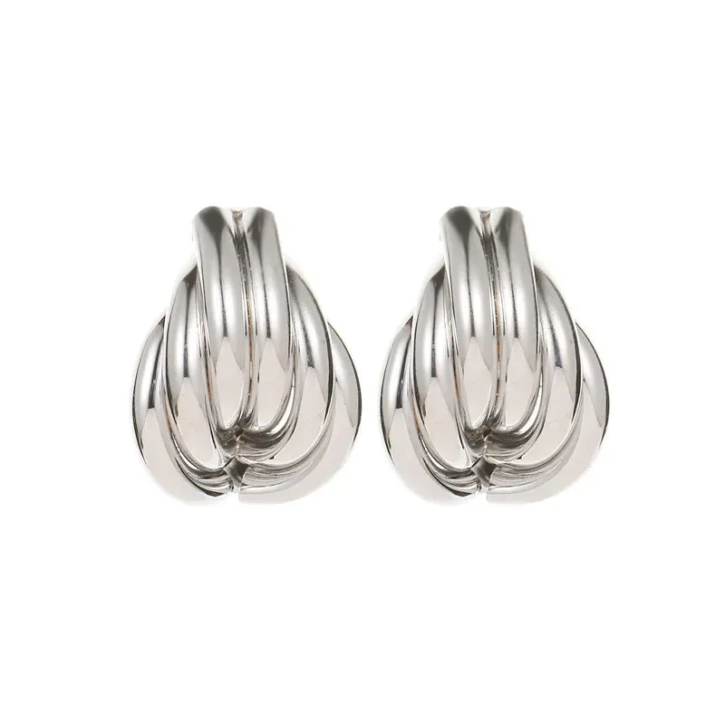 TEEK - Several Gold & Silver Irregular Earrings