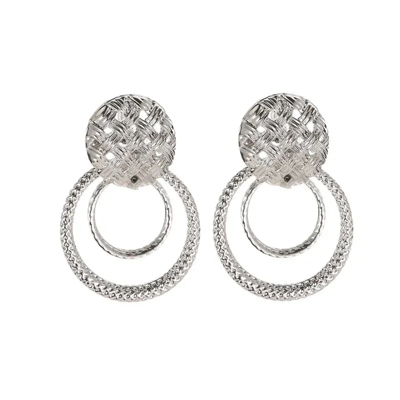TEEK - Several Gold & Silver Irregular Earrings