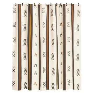 Toluca Canvas Printed Shower Curtain