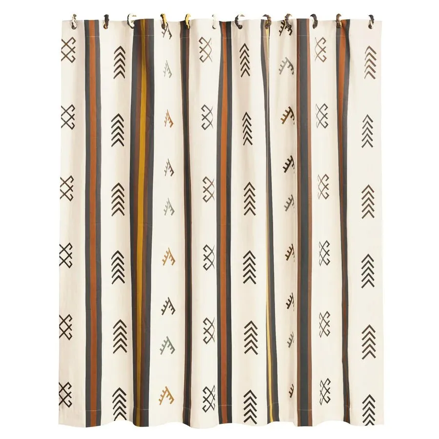 Toluca Canvas Printed Shower Curtain