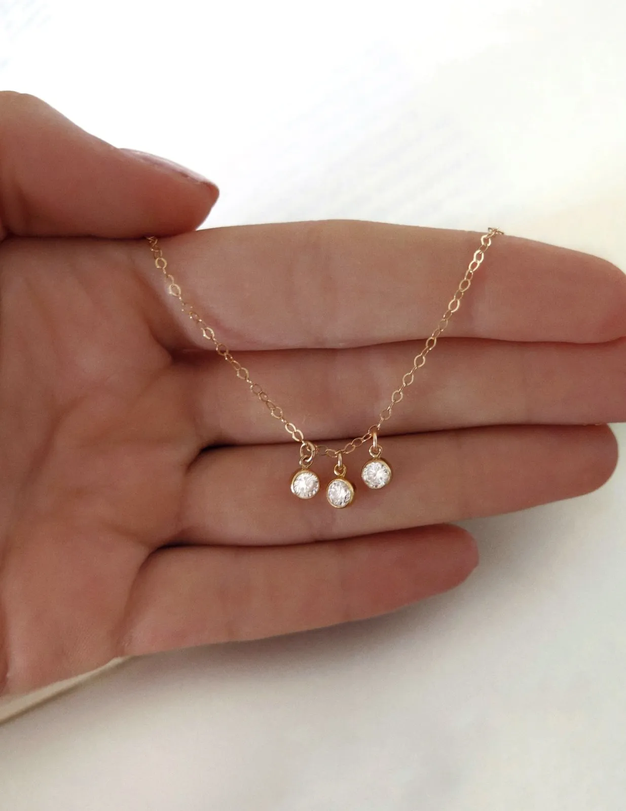 Triple CZ Necklace