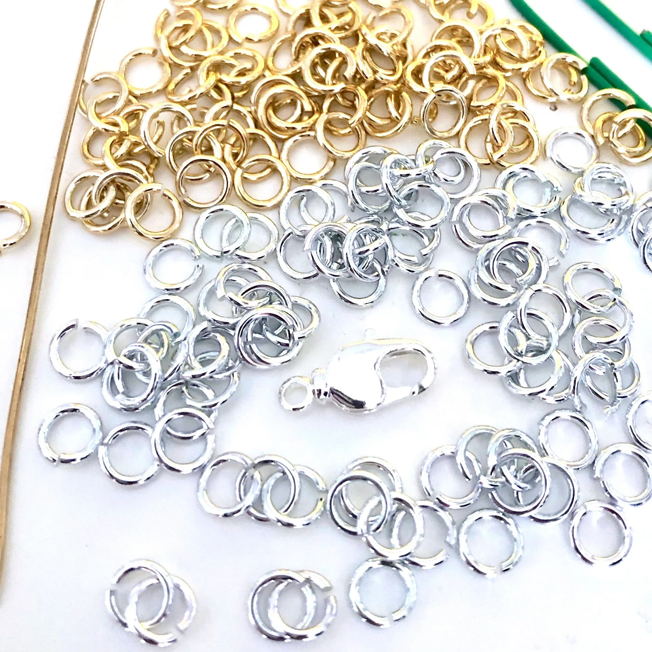 Two-Tone Double Byzantine Chain Maille Bracelet Kit