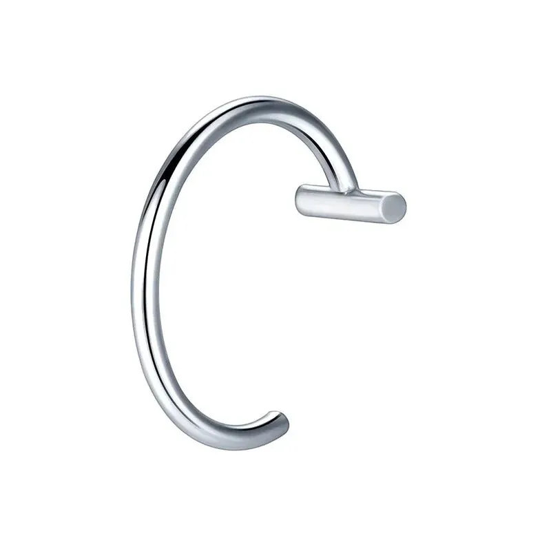 Unisex Punk Style Stainless Steel Non-Pierced C-Clip Lip Rings
