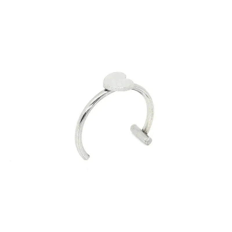 Unisex Punk Style Stainless Steel Non-Pierced C-Clip Lip Rings