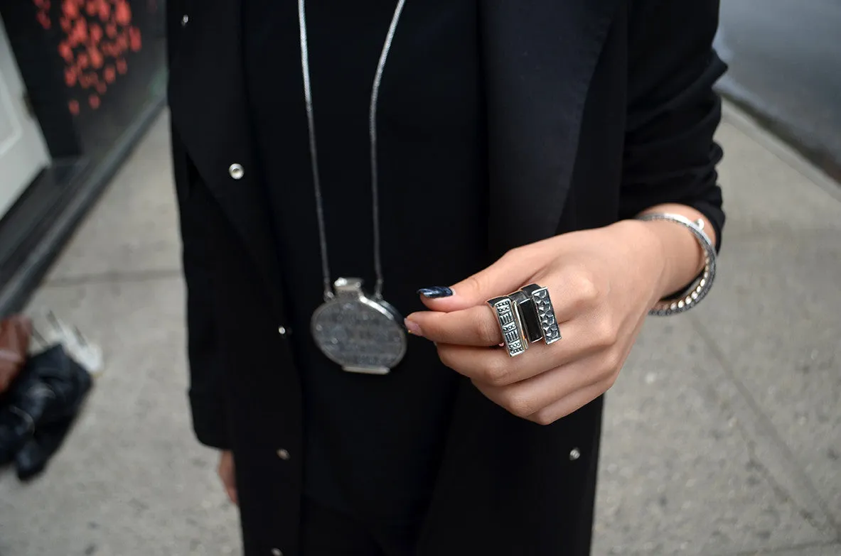 Wiener Werkstatte Five Stack Rings